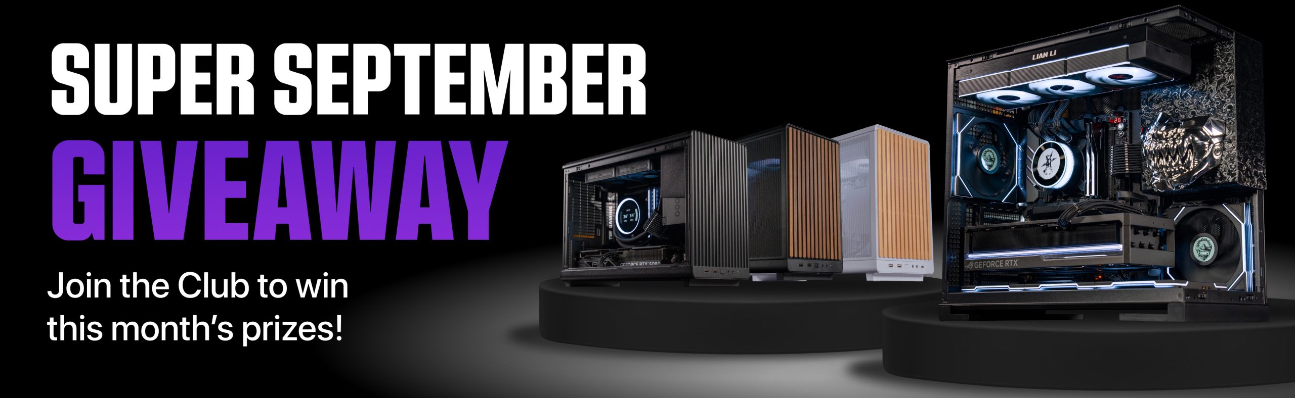 September giveaway with gaming PCs