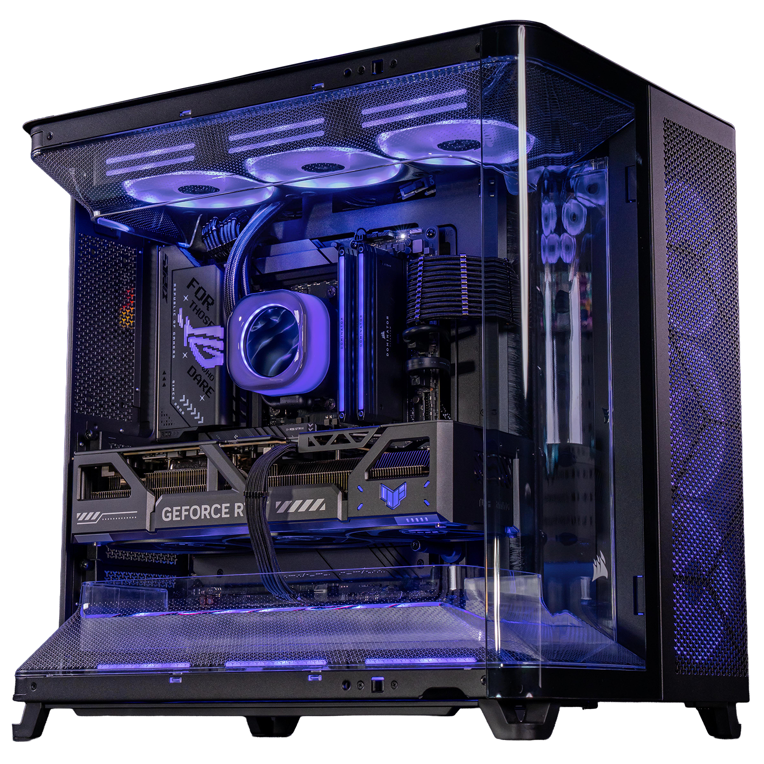 Stylish gaming PC with RGB lighting